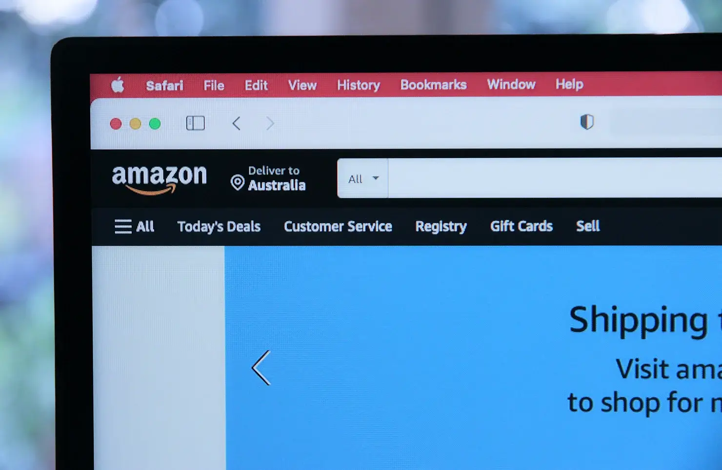 Amazon website showcasing Amazon Seller Tax Implications on the laptop